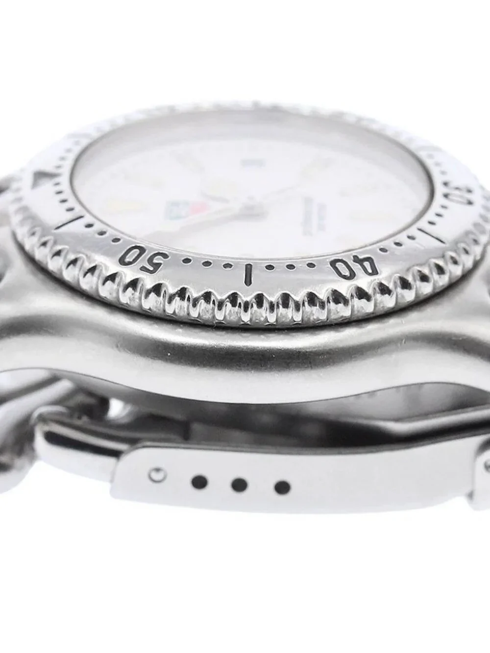 TAG HEUER S/el S99.015 Date white Dial Quartz Ladies Watch_970030